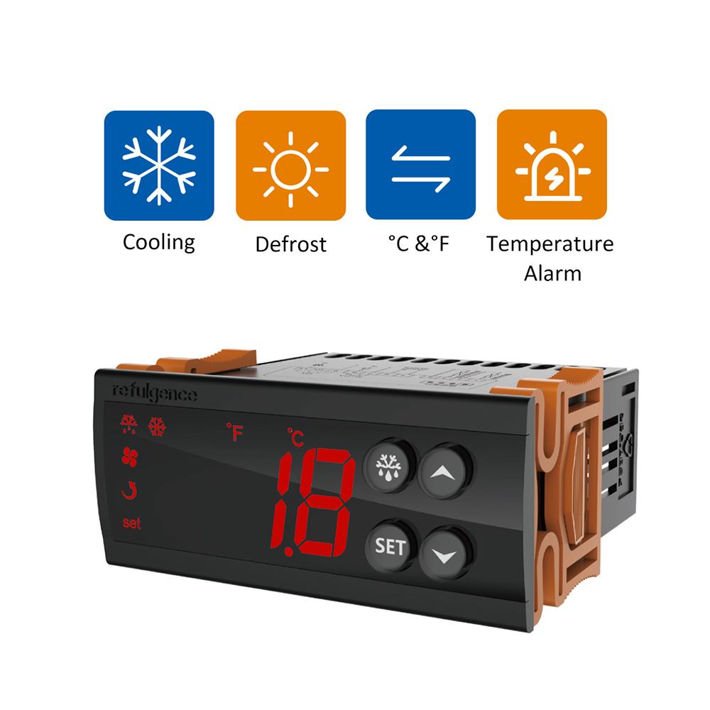 Elitech ECS-02CX Digital Temperature Controller 110V Fahrenheit and Centigrade Thermostat Cooling Heating