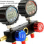 Elitech DMG-1 AC Manifold Gauge Set 3 Way Fits R134A R410A and R22 Refrigerants with Hoses Coupler Adapters+ Carrying Case - Elitechustore