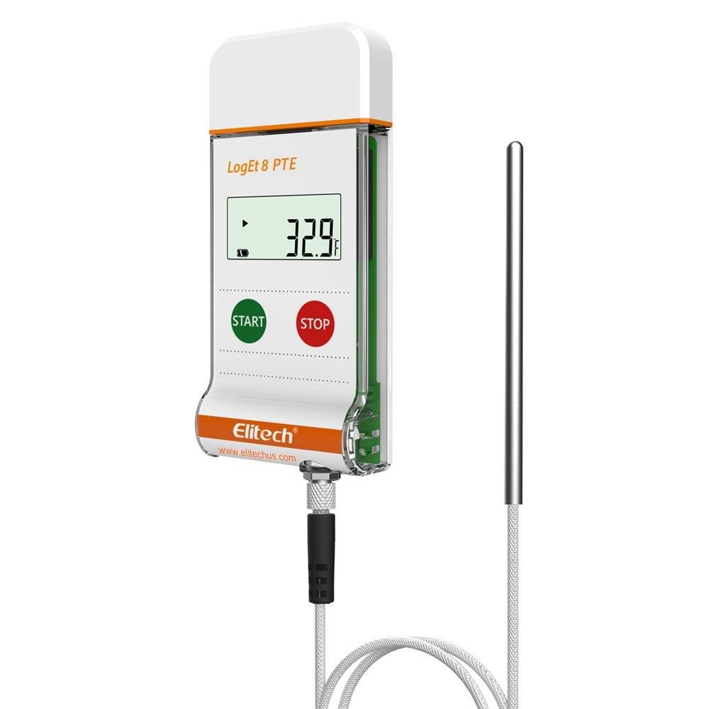 Elitech LogEt 8 PTE Temperature Data Logger Reusable Ultra Low Temperature Recorder PDF Report USB Port 16000 Points - Elitechustore
