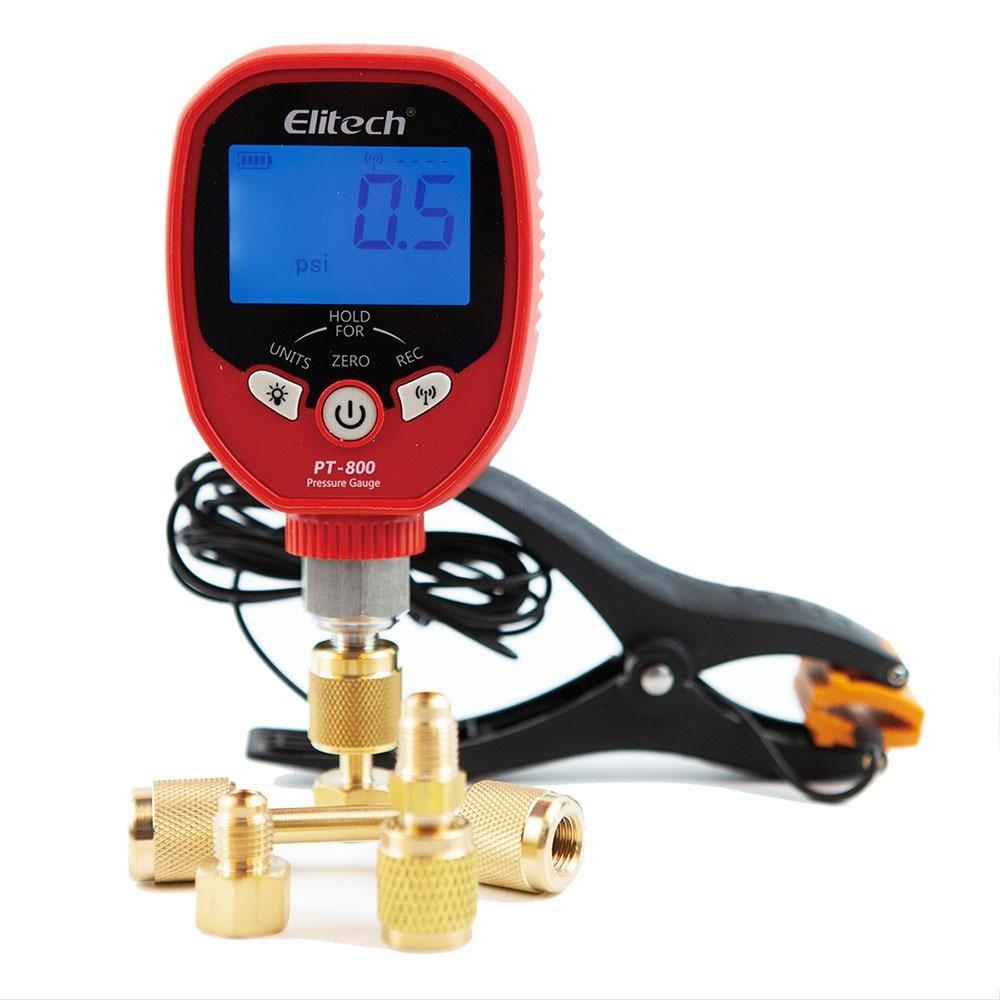 Elitech PT-800 Wireless HVAC Pressure Gauge Temperature Clamp - Elitech Technology, Inc.