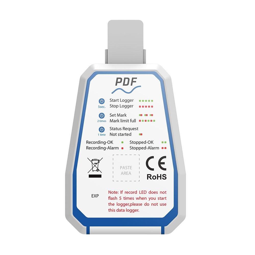 Elitech RC-17N Disposable Single-Use NFC Temperature Recorder Data Logger USB PDF Report 2-Color Indicator - Elitech Technology, Inc.
