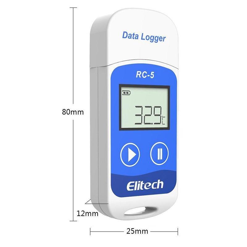 Elitech RC-5 USB Temperature Data Logger Recorder 32000 Points High Accuracy - Elitechustore