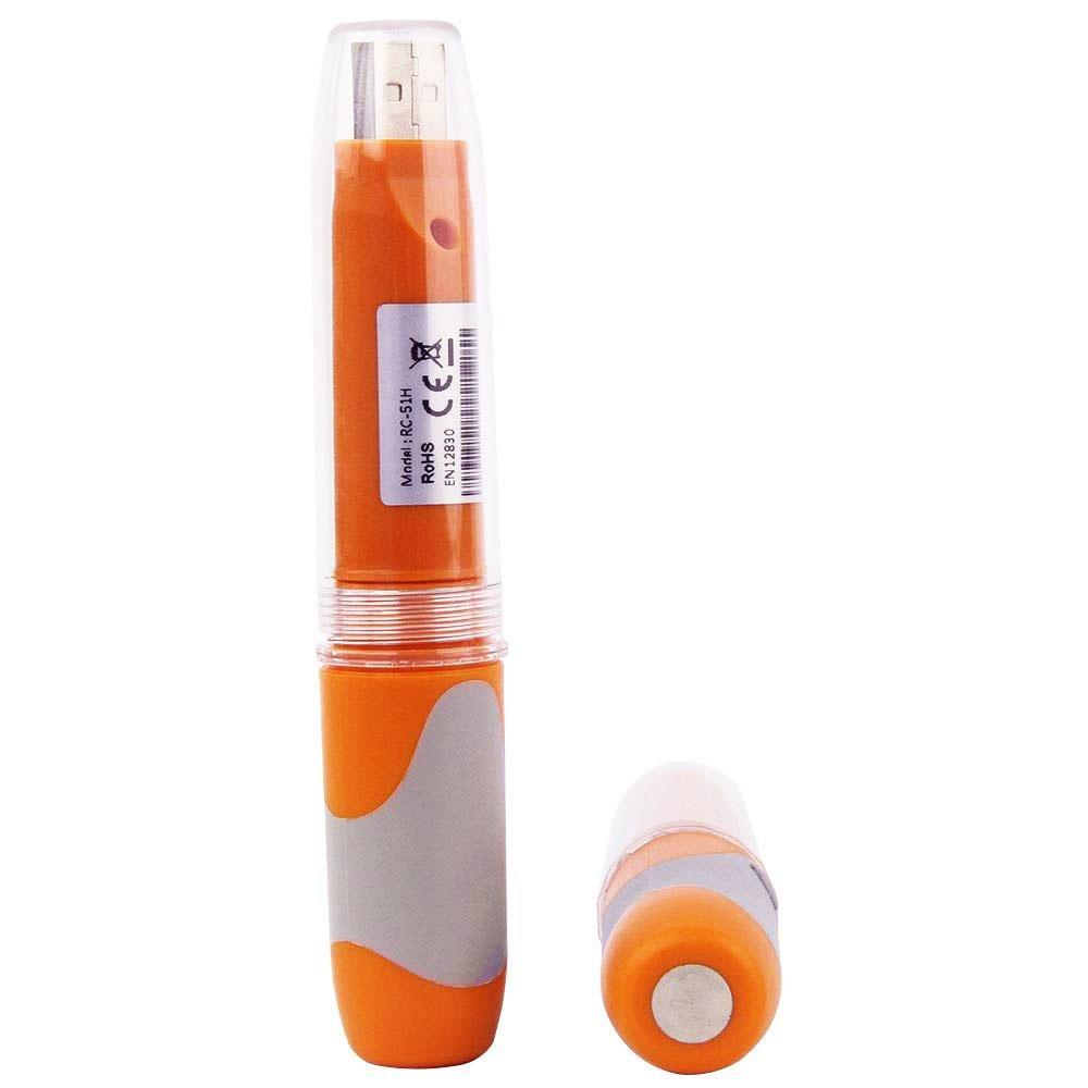 Elitech RC-51H USB Temperature and Humidity Data Logger Pen-styled Auto PDF Temperature Record 32000 Points - Elitechustore