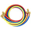 Elitech Refrigerant Charging Hose Set for R134a R404a R12 R22 Air Conditioning Refrigerant 1/4''Fitting, 59'', Red/Yellow/Blue (Pack of 3) - Elitech Technology, Inc.