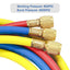 Elitech Refrigerant Charging Hose Set for R134a R404a R12 R22 Air Conditioning Refrigerant 1/4''Fitting, 59'', Red/Yellow/Blue (Pack of 3) - Elitech Technology, Inc.