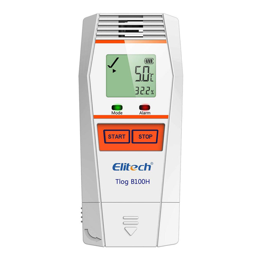 Elitech Tlog B100H Temperature and Humidity Data Logger Wireless Reusable Temperature Recorder PDF Report 32000 Points - Elitech Technology, Inc.